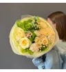Букет с гортензией «Солнечный»