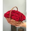 Красные розы в корзине «Страсть»