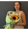Букет с подсолнухом &laquo;Солнечный свет&raquo;