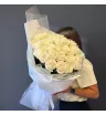 Букет из 25 белых роз &laquo;Поднебесный свод