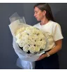 Букет из 25 белых роз &laquo;Поднебесный свод