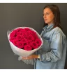 Букет из 15 розовых роз  «Простота и красота» 1