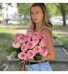 Букет из 15 розовых роз «Мечта поэта» 2