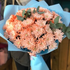 Букет «Персиковое облако» от интернет-магазина «Люблю цветы» в Красноярске