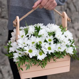 Букет «Поле ромашек» от интернет-магазина «Люблю цветы» в Красноярске