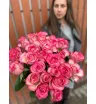 Букет из 25 роз «Карусель»