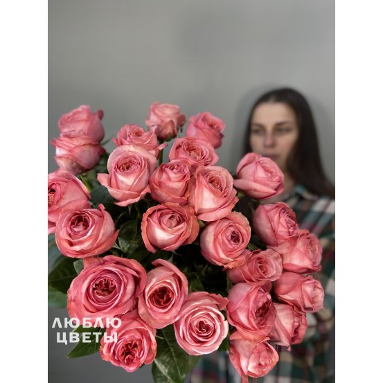 Букет розовых роз «Благородный вкус»