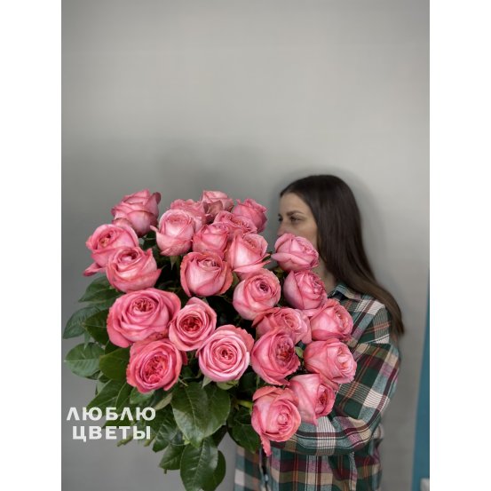 Букет розовых роз «Благородный вкус» 2