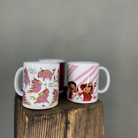 Кружка с надписью от интернет-магазина «Люблю цветы» в 