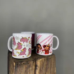 Кружка с надписью от интернет-магазина «Люблю цветы» в 