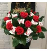 Корзина с розой «Сладкий поцелуй»