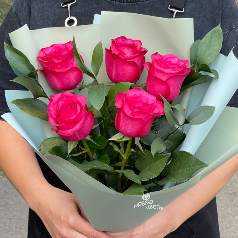 Розовые розы «Приятный день» 2