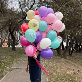 Шар латекс 25 шт на день рождение от интернет-магазина «Люблю цветы» в 