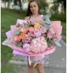 Букет с гортензией «Волшебное настроение»
