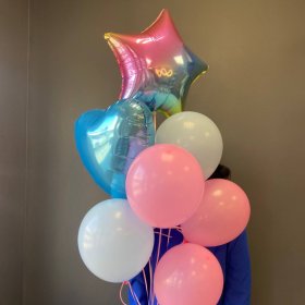 Сет из нежных шаров от интернет-магазина «Люблю цветы» в 