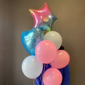 Сет из нежных шаров от интернет-магазина «Люблю цветы» в 