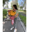 Букет желтых роз «Пламя» 5