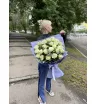 25 белых роз «Белая вуаль» 2