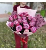 Букет из 15 фиолетовых роз «Фиолетовое настроение»