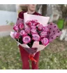 Букет из 15 фиолетовых роз «Фиолетовое настроение» 2