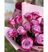 Букет из 15 фиолетовых роз «Фиолетовое настроение» 4