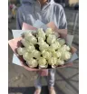Букет из 25 белых роз «Белая дымка» 1