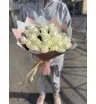 Букет из 25 белых роз «Белая дымка» 4