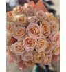 Букет из 25 персиковых роз «Трепетная любовь» 3