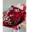 Букет из 15 красных роз «Ева» 2
