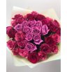 Букет розовых роз «Закат в Париже» 1