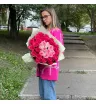 Букет из 35 роз «Закат в Париже» 2