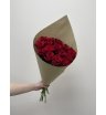 Букет красных роз «Экокулек красный бархат»