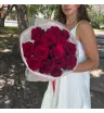 Букет из 15 красных роз «Красный бархат» 3