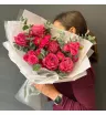 Букет из малиновых роз «Изящность»