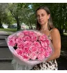 Букет 25 роз «Адель» 2
