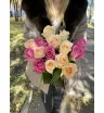 Букет из 15 розовых роз «Симпатия»