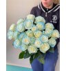Букет из 25 голубых роз «Небесное сияние» 1