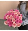 Букет из 25 розовых роз «Тиффани»