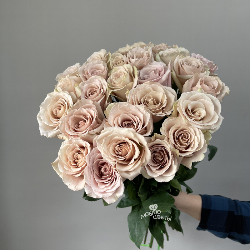 Букет из 25 роз «Прикосновение ветра»