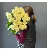 Букет из 25 белых роз «Белая ночь» 1