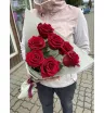 Букет с красной розой «Бархатный закат» 1