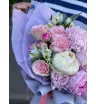 Букет с пионами и гортензией «Пылкая любовь» 1