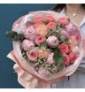 Букет сборный с пионами &laquo;Пылкая любовь&raquo;