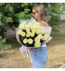 Букет с белой розой «Небесный свод» 3