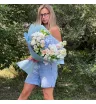 Букет с гортензией «Небесные узоры» 2