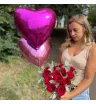 Комбо «Коробка с розами, шарики и конфеты» 1