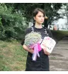 Комбо «Гипсофила в коробке и конфеты Merci” 1
