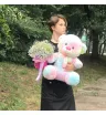Комбо «гипсофила в коробке и игрушка Мишка» 1