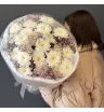 Букет с хризантемой «Снегопад»