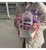 Композиция с радужной гипсофилой « Ванильный сироп» 1